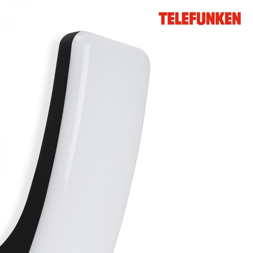 Telefunken 311605TF - LED vägglampa för utomhusbruk LED/15W/230V IP44 svart