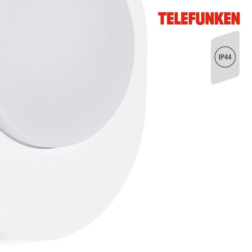 Telefunken 312006TF - LED vägglampa för utomhusbruk LED/8W/230V IP44 vit