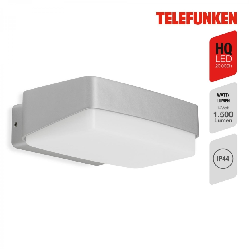 Telefunken 312204TF - LED vägglampa för utomhusbruk LED/14W/230V IP44