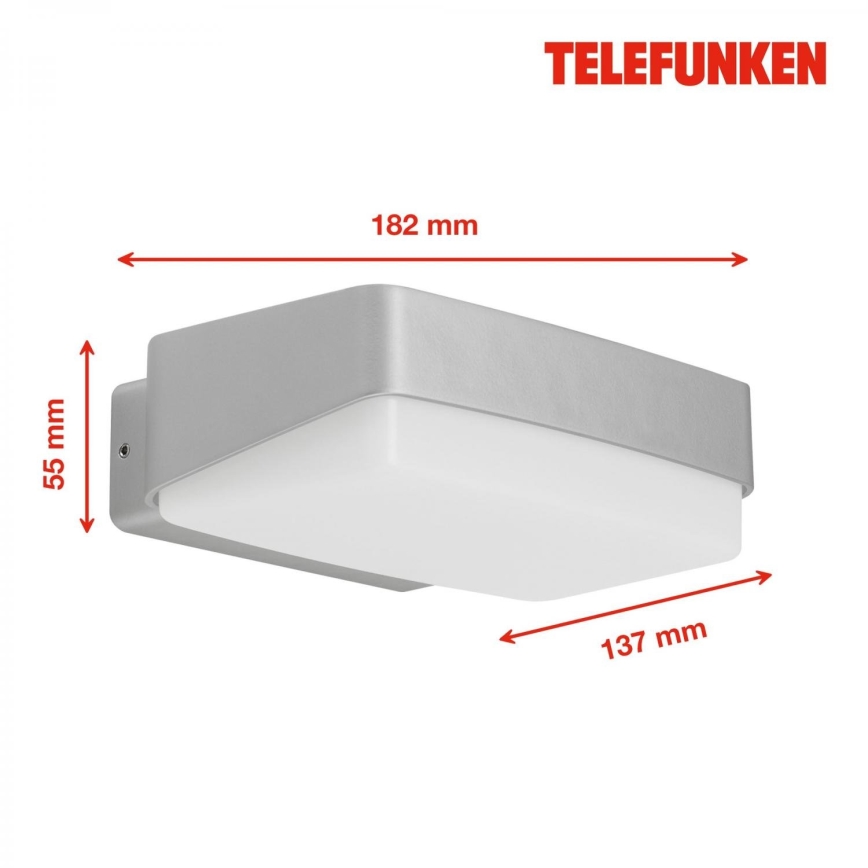 Telefunken 312204TF - LED vägglampa för utomhusbruk LED/14W/230V IP44