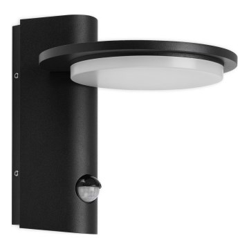 Telefunken 312505TF-LED Utomhus vägglampa med sensor LED/10W/230V IP44 svart