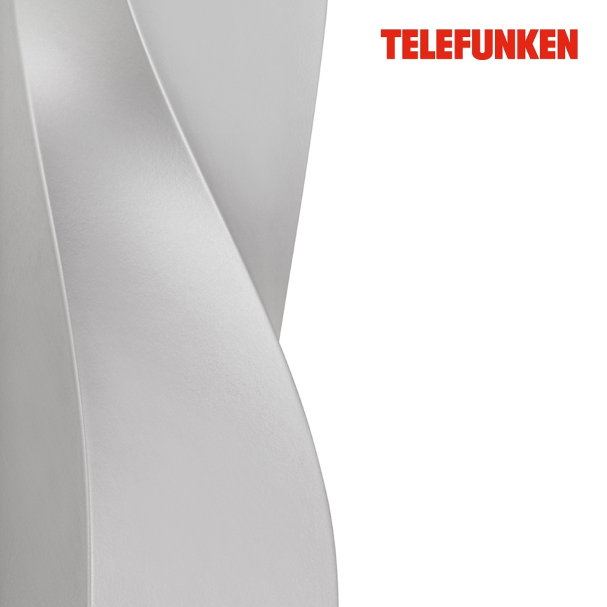 Telefunken 312704TF - LED vägglampa för utomhusbruk 2xLED/5,5W/230V IP44 silver
