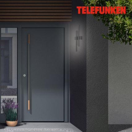 Telefunken 313205TF - LED utomhusväggarmatur 2xLED/4W/230V 4000K IP44