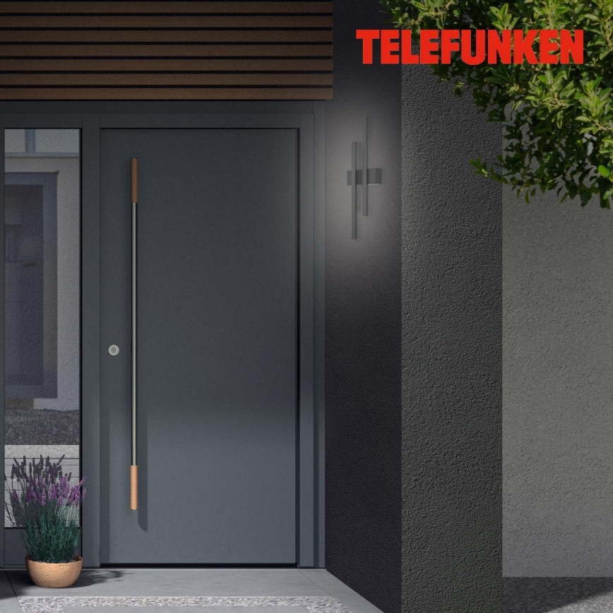 Telefunken 313205TF - LED utomhusväggarmatur 2xLED/4W/230V 4000K IP44