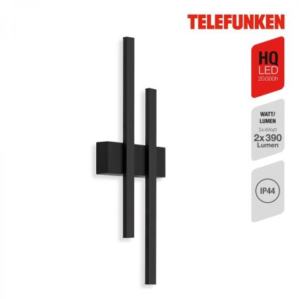 Telefunken 313205TF - LED utomhusväggarmatur 2xLED/4W/230V 4000K IP44