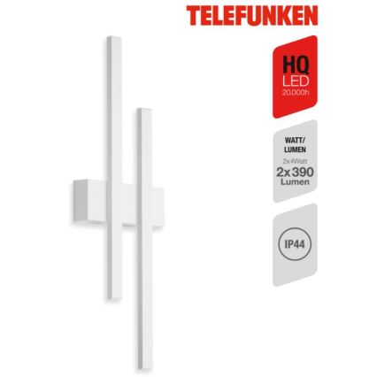 Telefunken 313206TF - LED vägglampa för utomhusbruk 2xLED/8W/230V IP44