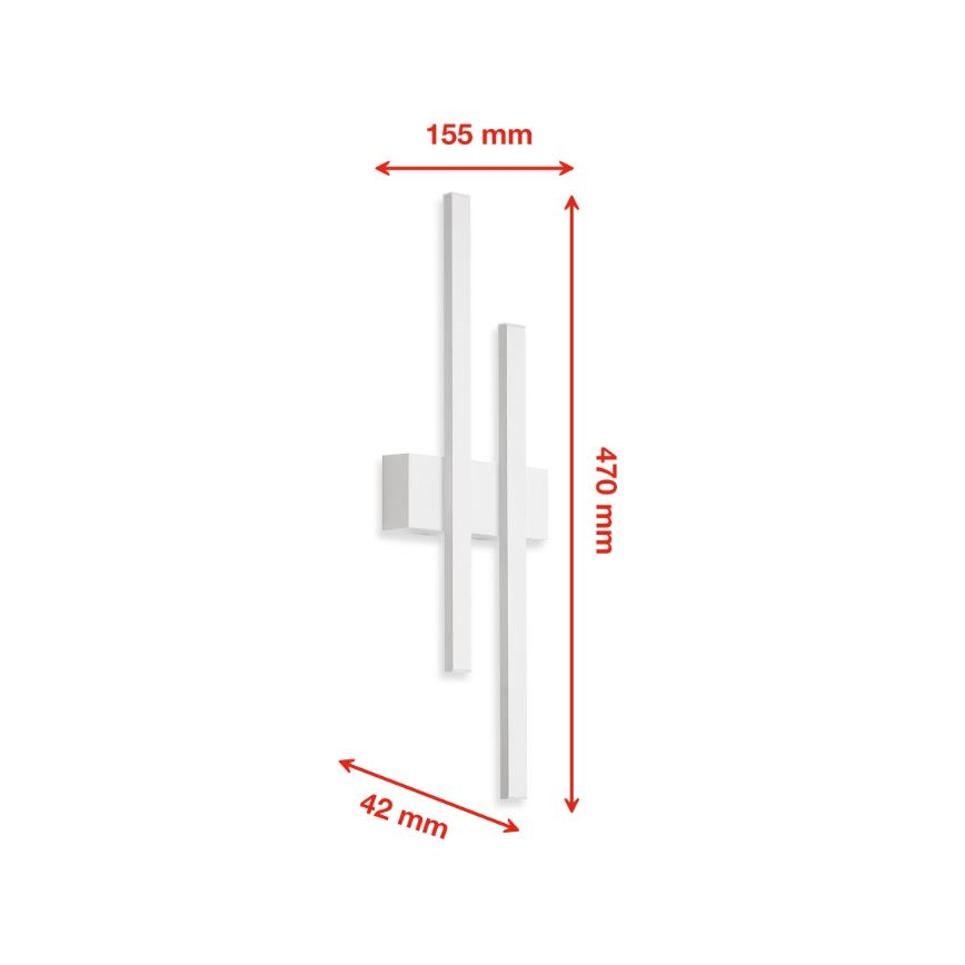 Telefunken 313206TF - LED vägglampa för utomhusbruk 2xLED/8W/230V IP44
