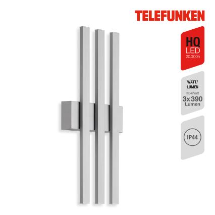Telefunken 313304TF - LED vägglampa för utomhusbruk 3xLED/4W/230V IP44