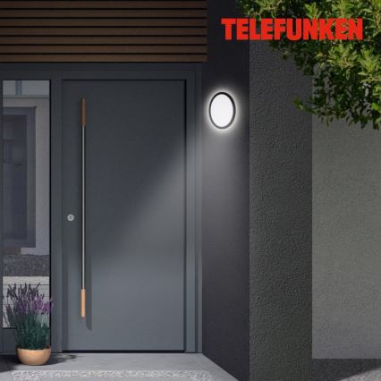 Telefunken 313405TF - LED utomhusvägglampa LED/15W/230V IP44 svart