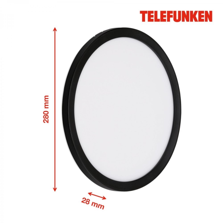 Telefunken 313405TF - LED utomhusvägglampa LED/15W/230V IP44 svart
