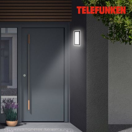 Telefunken 313605TF - LED vägglampa för utomhusbruk LED/16W/230V IP44 svart