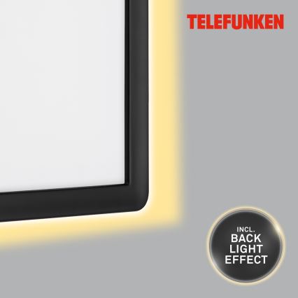 Telefunken 313605TF - LED vägglampa för utomhusbruk LED/16W/230V IP44 svart