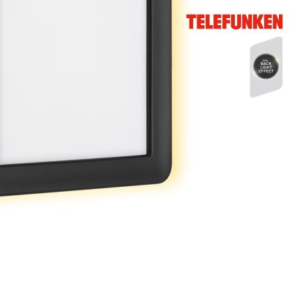 Telefunken 313605TF - LED vägglampa för utomhusbruk LED/16W/230V IP44 svart