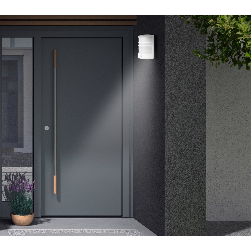 Telefunken 315506TF - LED-utomhusvägglampa med sensor LED/12W/230V IP44 vit