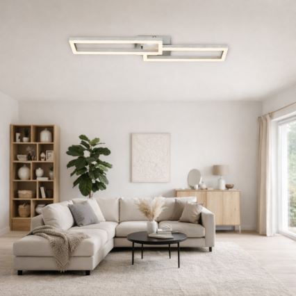 Telefunken 316108TF - LED RGBW dimmbar taklampa FRAME LED/40W/230V 3000-6500K Wi-Fi Tuya mattkrom
