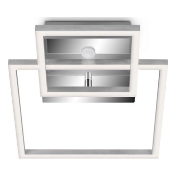 Telefunken 318608TF - LED taklampa med sensor FRAME LED/17W/230V 3000K matt krom