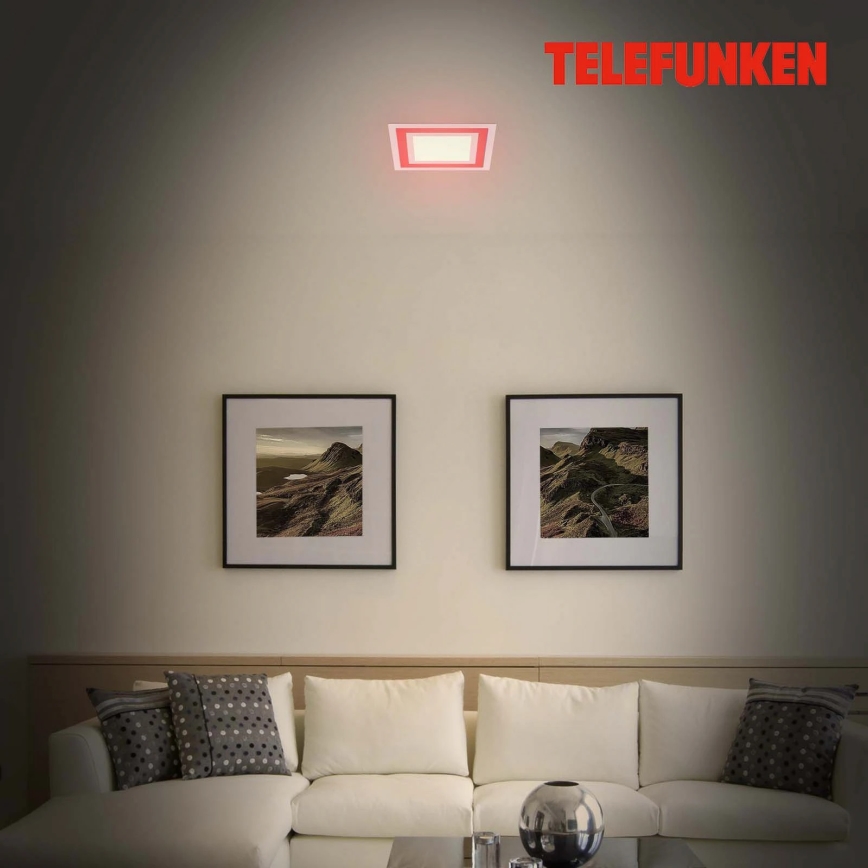 Telefunken 318706TF - Dimbar LED RGBW-panel LED/18W/230V 3000-6500K + fjärrkontroll
