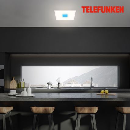 Telefunken 319106TF - RGBW Dimbar taklampa LED/24W/230V 2700-6500K vit + fjärrkontroll