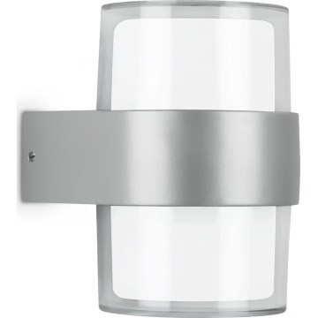 Telefunken 320404TF - LED utomhusvägglampa 2xLED/8W/230V IP44 matt krom