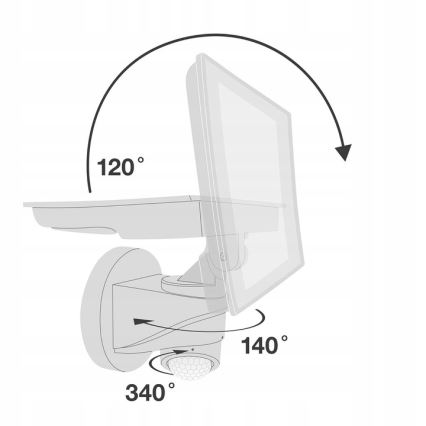 Telefunken - LED-reflektor med rörelsesensor LED/20W/230V