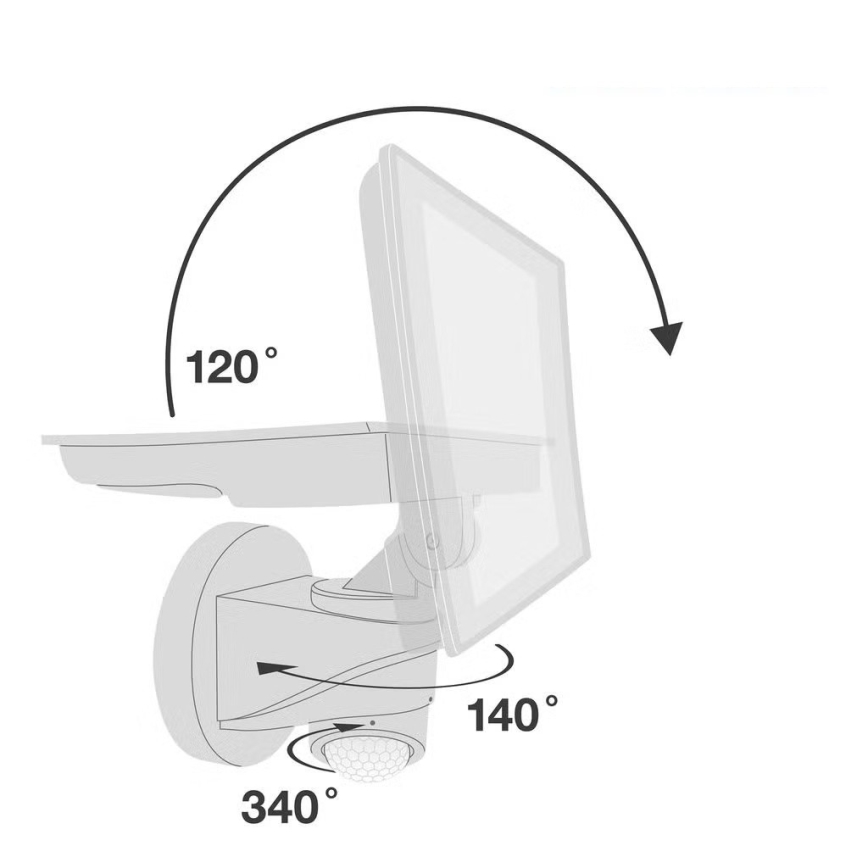 Telefunken - LED-strålkastare med sensor LED/20W/230V