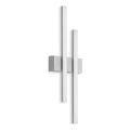 Telefunken - LED utomhusväggarmatur 2xLED/4W/230V 4000K IP44 silver