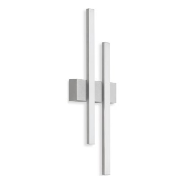 Telefunken - LED utomhusväggarmatur 2xLED/4W/230V 4000K IP44 silver