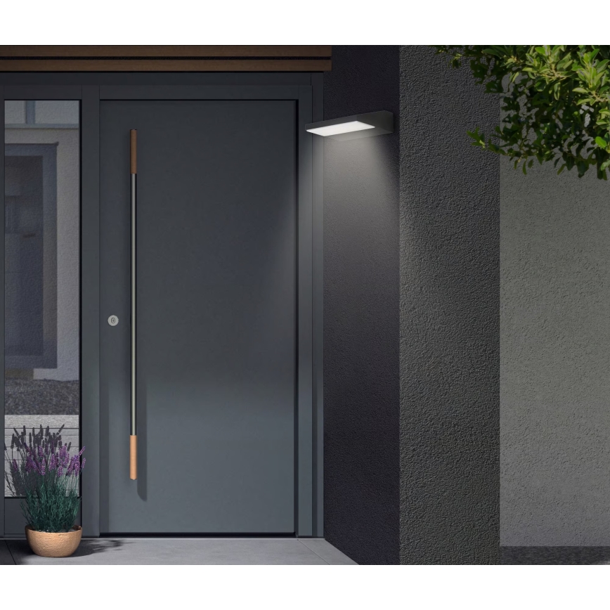 Telefunken - LED utomhusväggarmatur LED/10W/230V IP44 svart