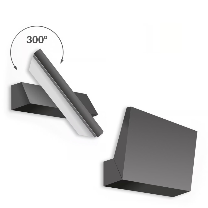 Telefunken - LED utomhusväggarmatur LED/10W/230V IP44 svart