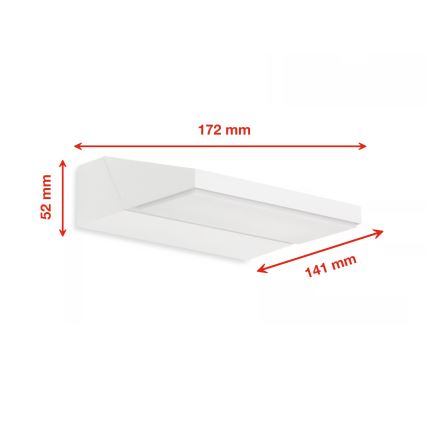 Telefunken - LED utomhusväggarmatur LED/10W/230V IP44 vit