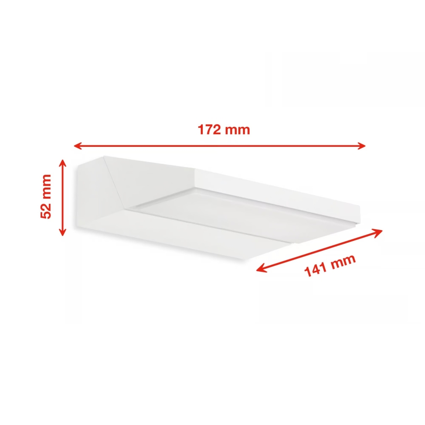 Telefunken - LED utomhusväggarmatur LED/10W/230V IP44 vit