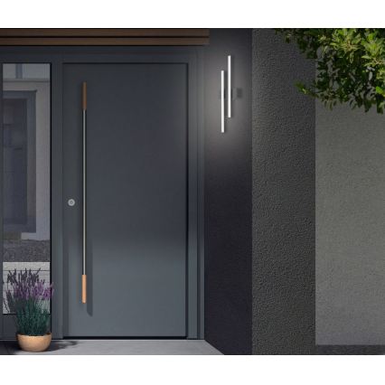 Telefunken - LED utomhusvägglampa 2xLED/4W/230V 4000K IP44 svart