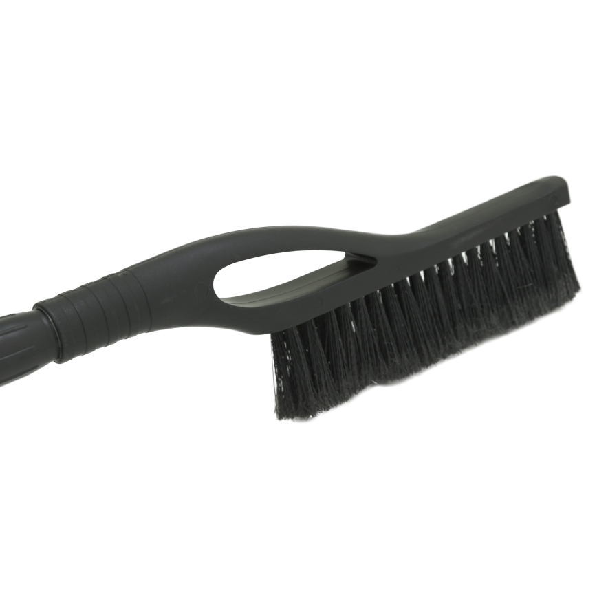 Teleskopisk isskrapa för bil med borste 100 cm svart/silver