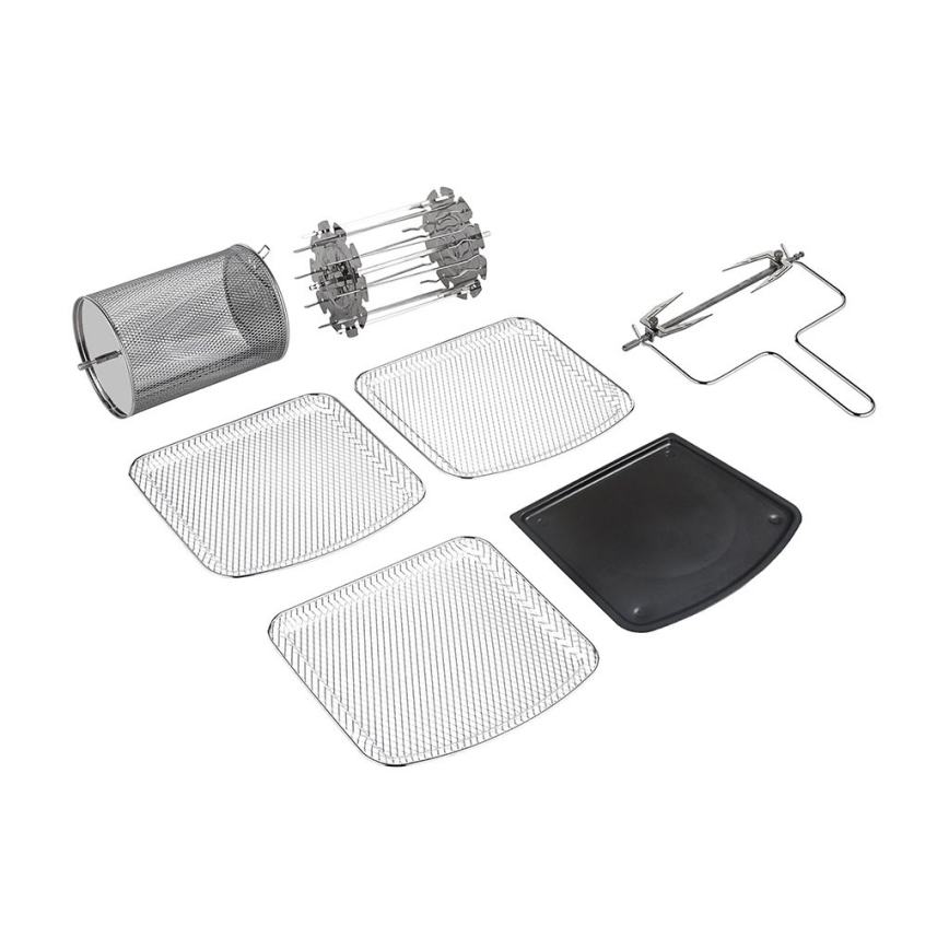 TESLA Electronics AirCook & Grill - Smart multifunktionell digital varmluftsfritös 12 l 1800W/230V Wi-Fi