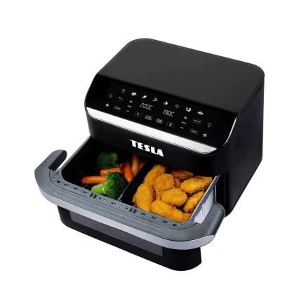 TESLA Electronics AirCook - Multifunktionell dubbel digital varmluftsfritös 10 l 2400W/230V