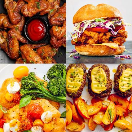 TESLA Electronics AirCook - Multifunktionell digital varmluftsfritös 11 l 2000W/230V