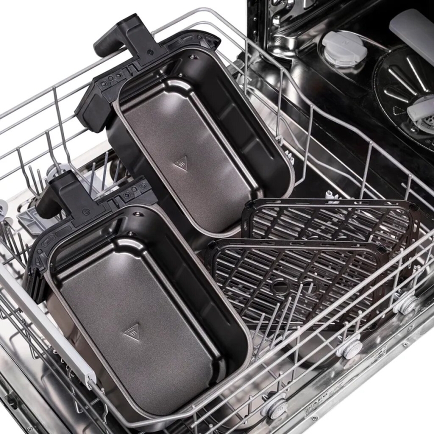 TESLA Electronics AirCook - Multifunktionell dubbel digital varmluftsfritös 9 l 2400W/230V