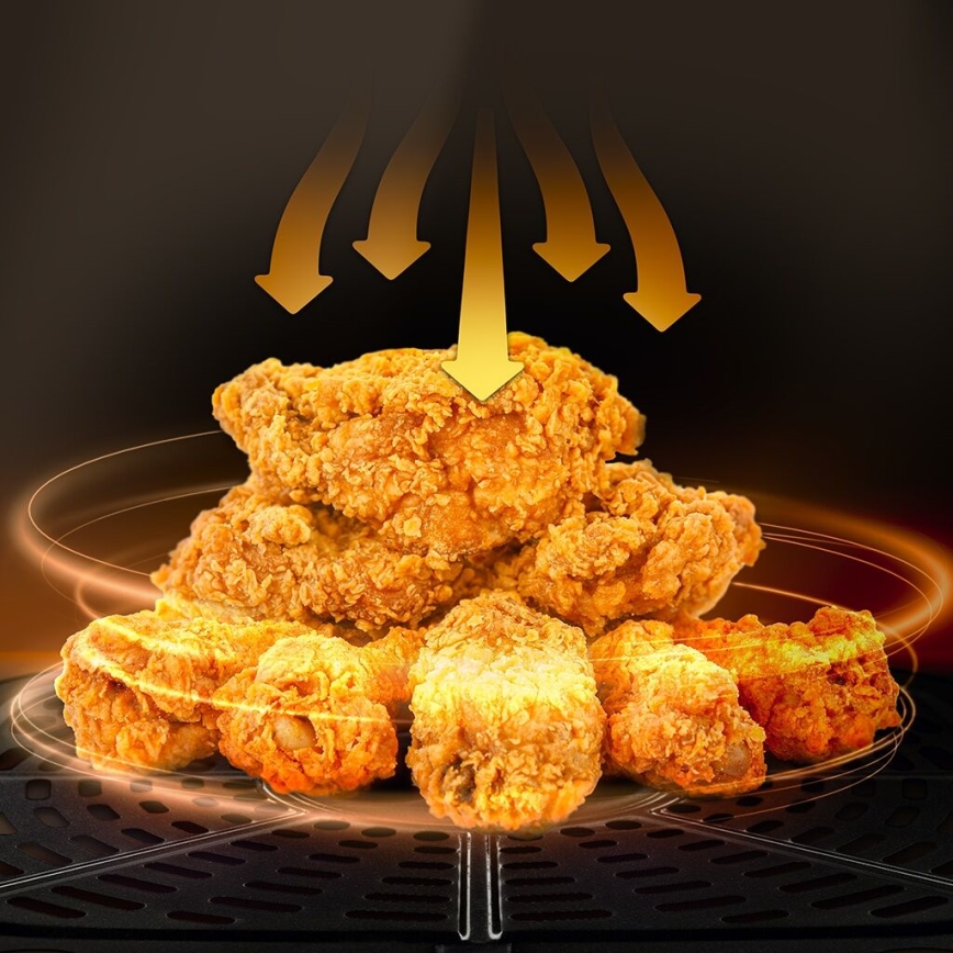 TESLA Electronics AirCook - Smart multifunktionell digital varmluftsfritös 9 l 1700W/230V Wi-Fi