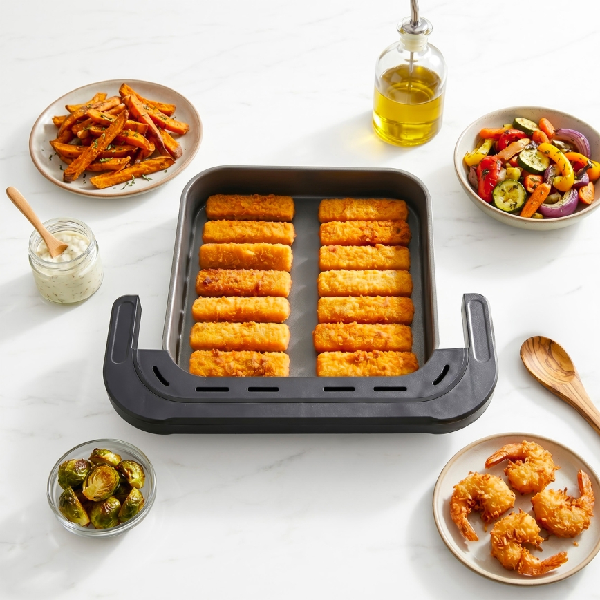 TESLA Electronics AirCook - Varmluftsfritös med tre zoner 14,5 l 2800W/230V svart