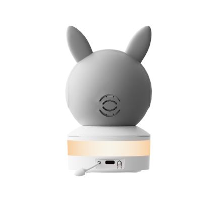 TESLA Electronics Bambino - Smart babymonitor 4 MP 2560p 5V Wi-Fi Tuya grå/vit