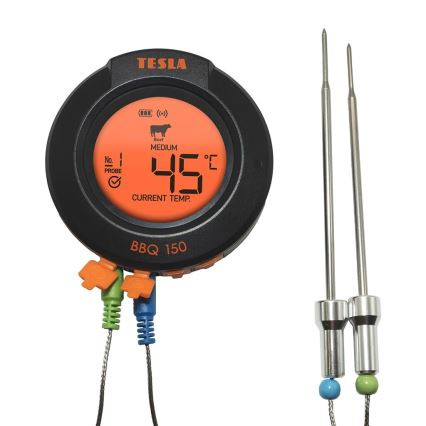 TESLA Electronics Cook - Digitalt kötttermometer med sond 0-400 °C 2xAA IP65