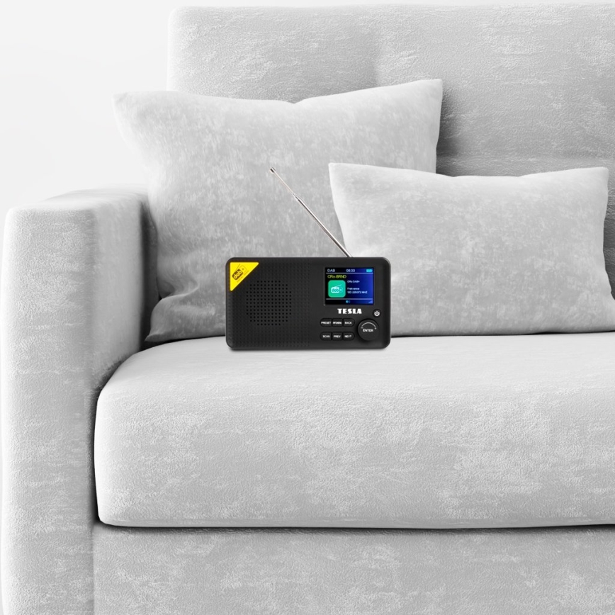 TESLA Electronics - DAB+ FM-radio 5W/4000 mAh svart