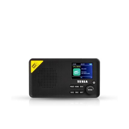 TESLA Electronics - DAB+ FM-radio 5W/4000 mAh svart