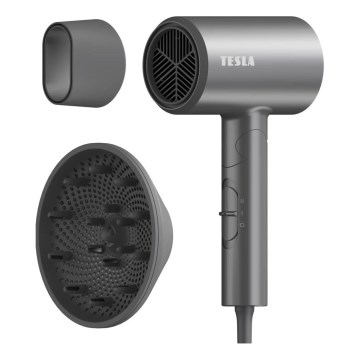 TESLA Electronics MyCare - Vikbar hårtork 1800W/230V grå
