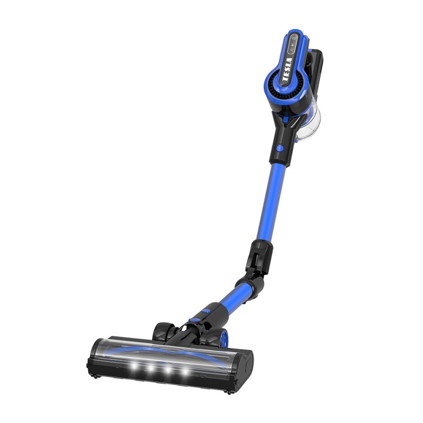 TESLA Electronics PureStar - Flexibel trådlös stavdammsugare 3-i-1 300W/2200 mAh svart/blå