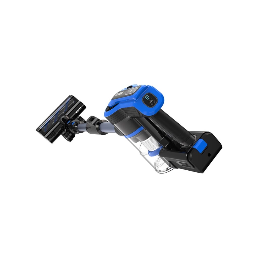 TESLA Electronics PureStar - Flexibel trådlös stavdammsugare 3-i-1 300W/2200 mAh svart/blå