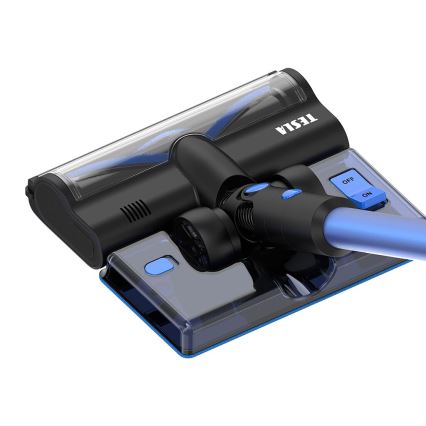 TESLA Electronics PureStar - Flexibel trådlös stavdammsugare 3-i-1 300W/2200 mAh svart/blå