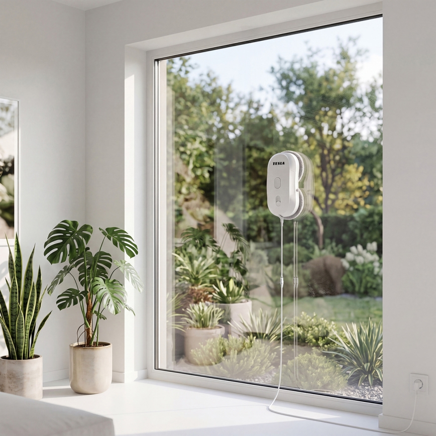 TESLA Electronics RoboStar - Fönstertvätt med vattenspray, 72 W/230 V/500 mAh + fjärrkontroll