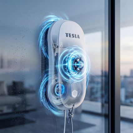 TESLA Electronics RoboStar - Fönstertvätt med vattenspray, 72 W/230 V/500 mAh + fjärrkontroll