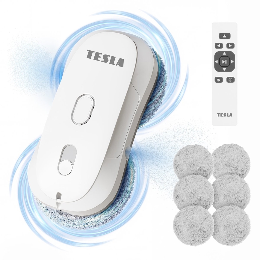 TESLA Electronics RoboStar - Fönstertvätt med vattenspray, 72 W/230 V/500 mAh + fjärrkontroll